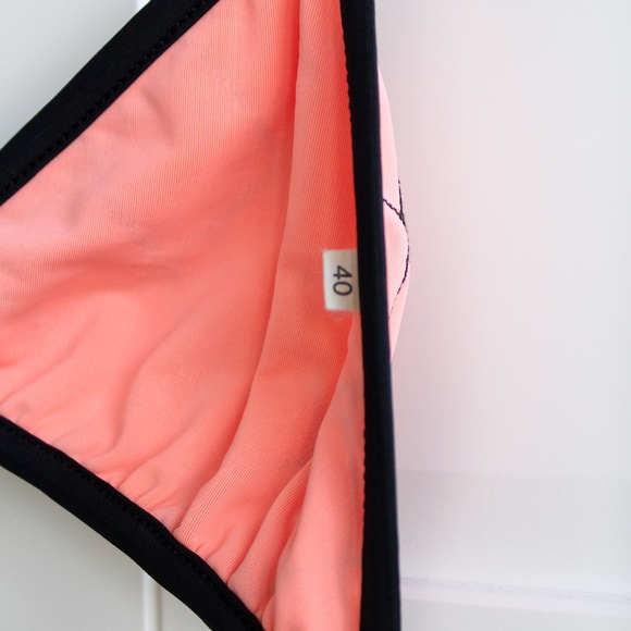 Iconic Chanel Vintage Spring 1995 Coral Pink Quilted 95P Bikini Swimsuit - Picture 10 of 12